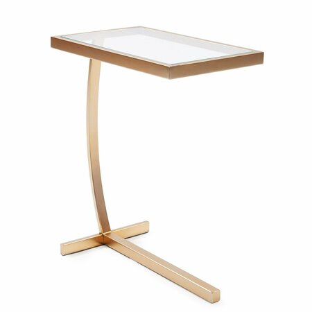 HOWARD ELLIOTT Dark Brushed Brass side Table 58037